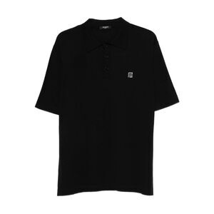 Balmain Black Polo Shirts Men